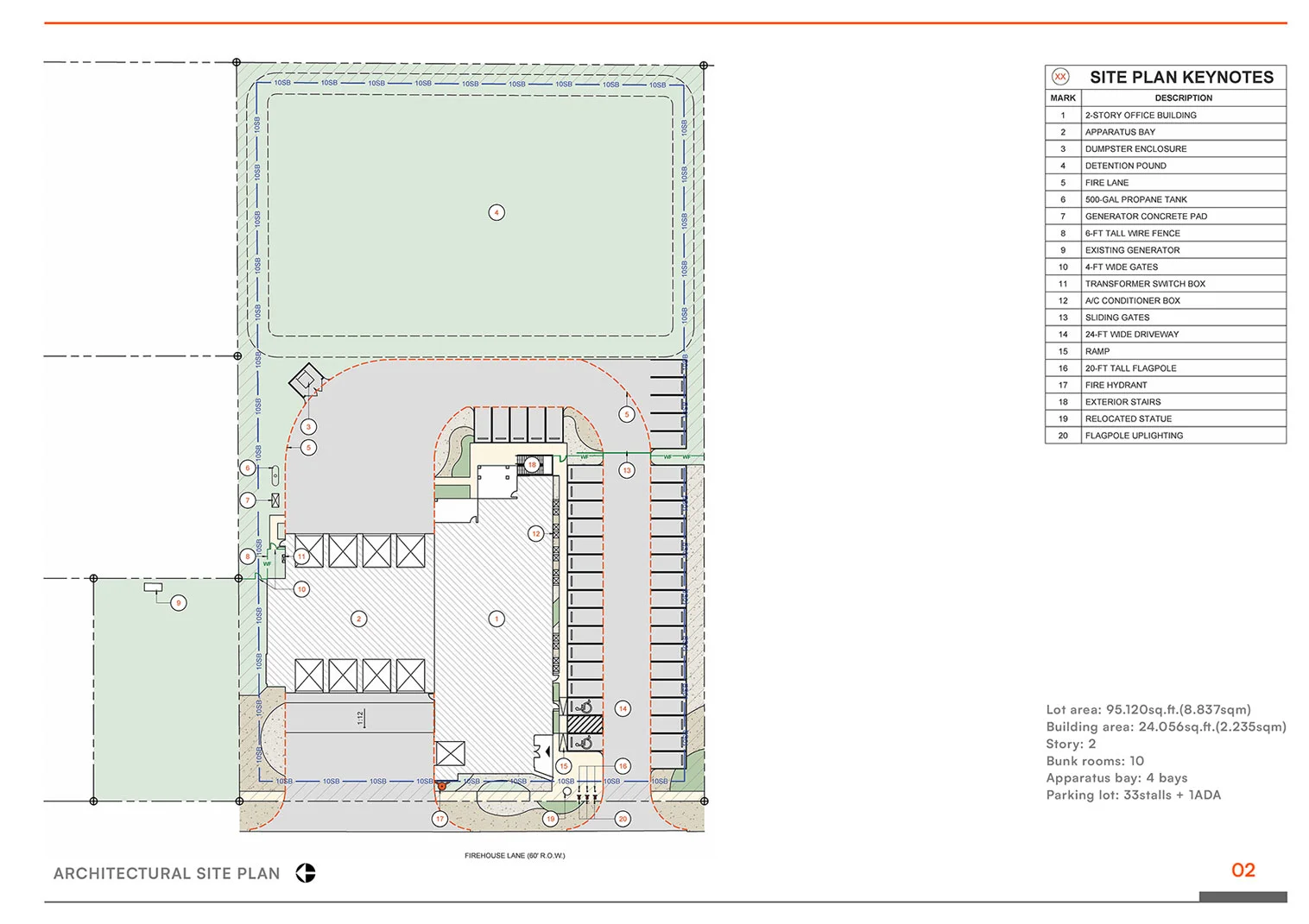 Needham fire station - View 2