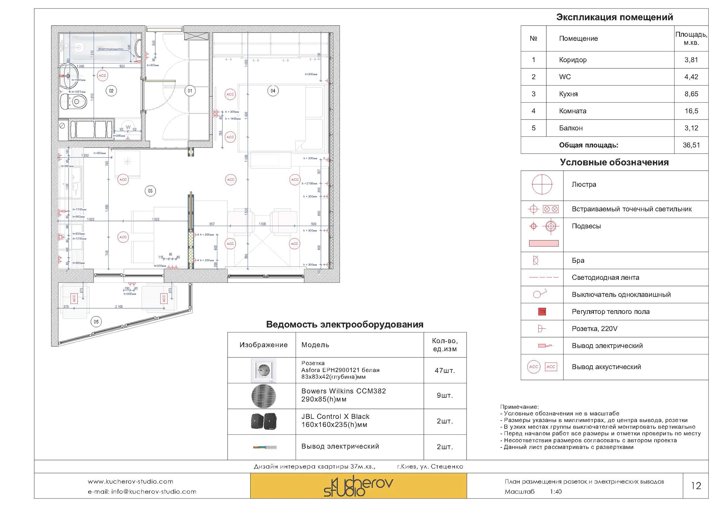 37sqm apt - Working drawings - View 3