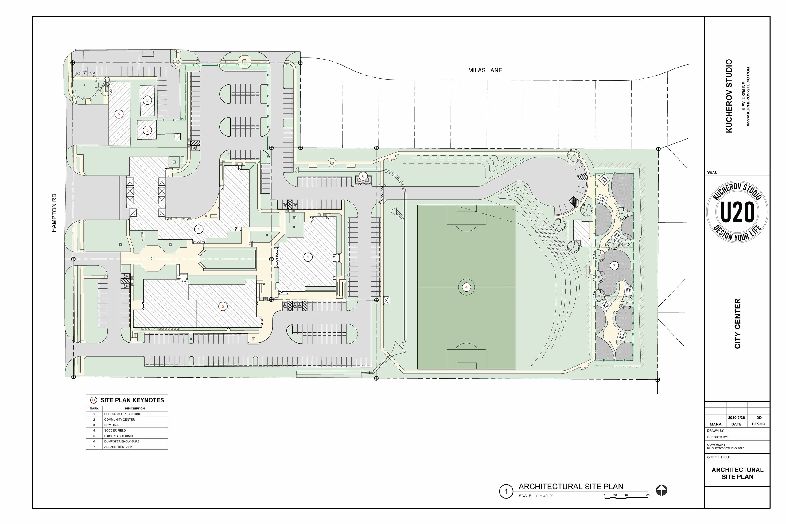 Architectural site plan - View 3