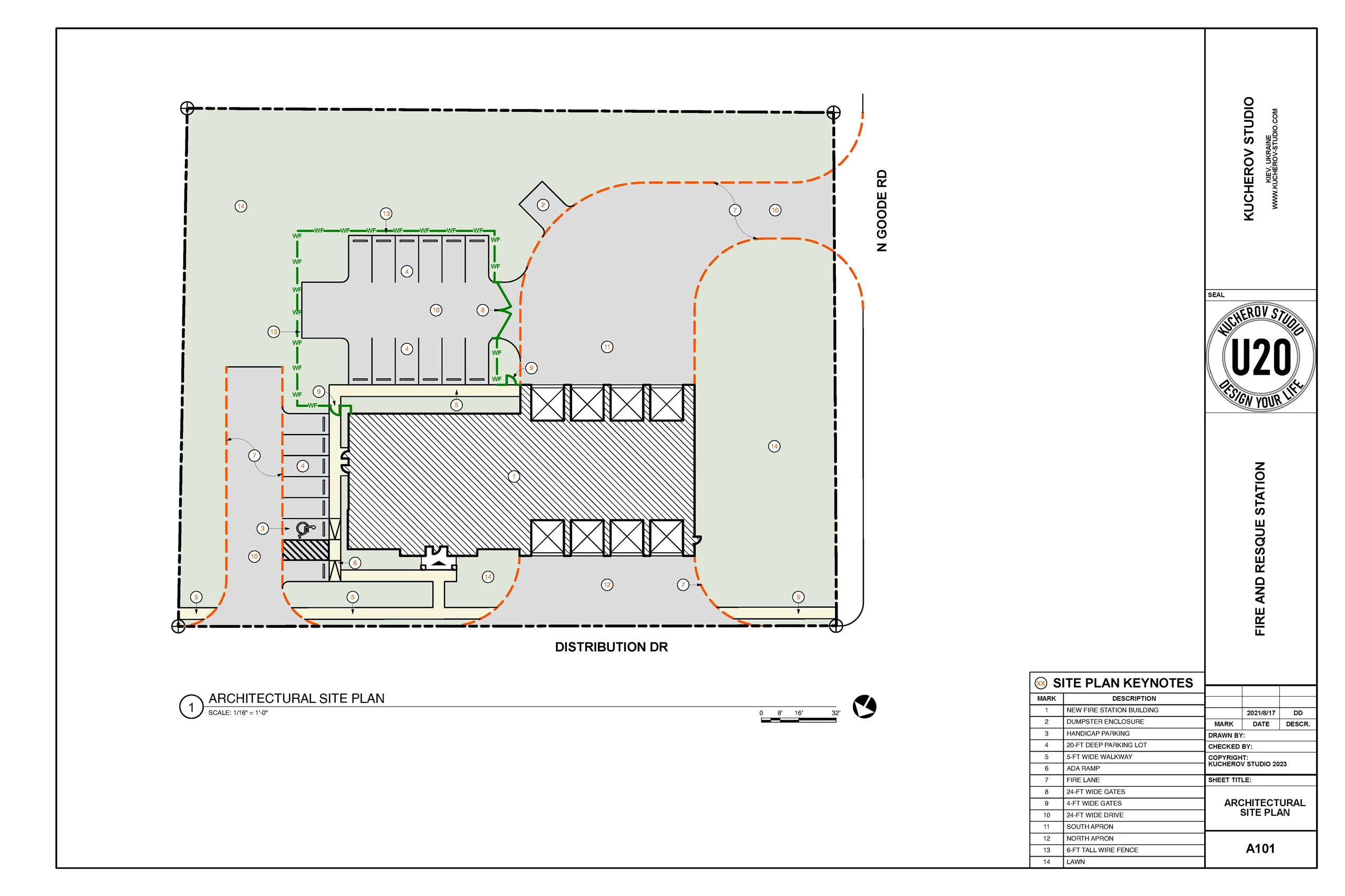 Architectural site plan - View 13