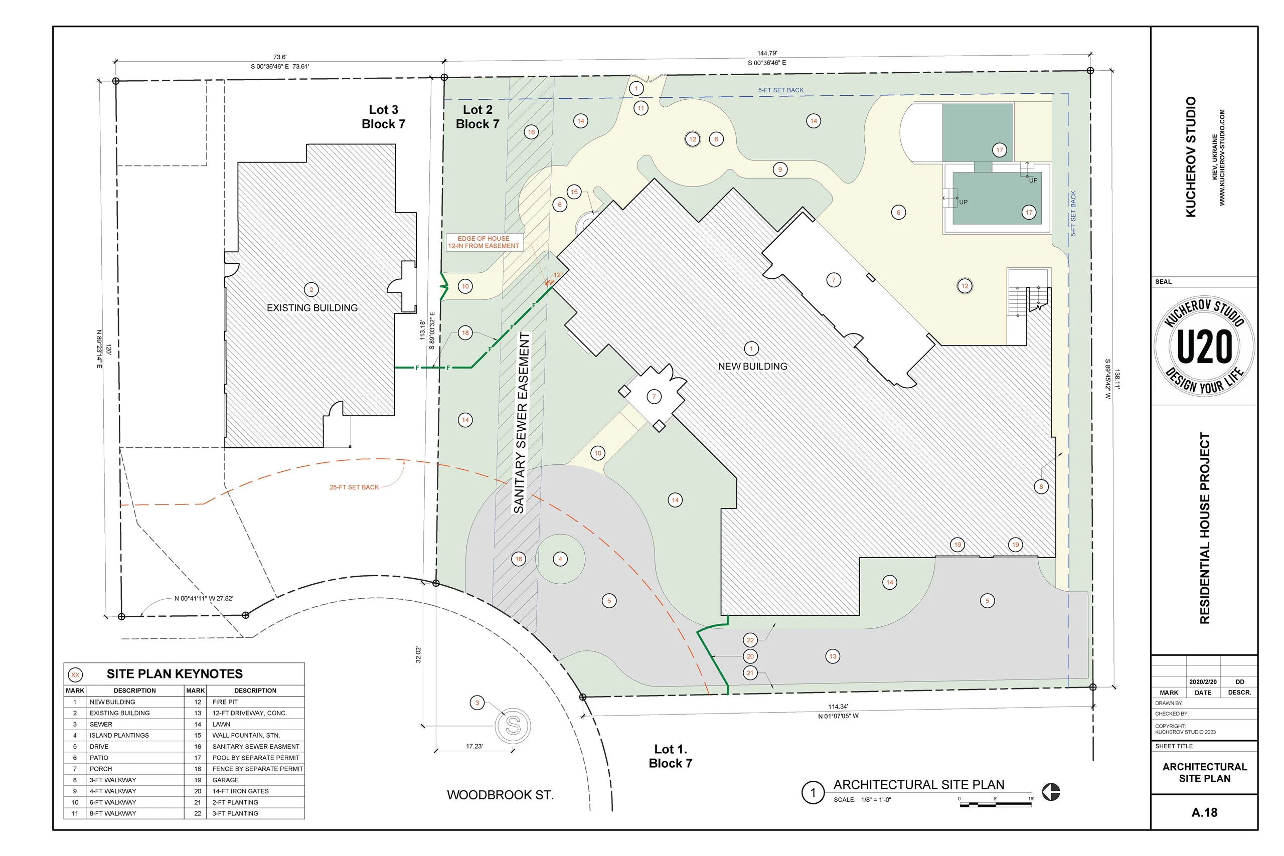 Architectural site plan - View 17