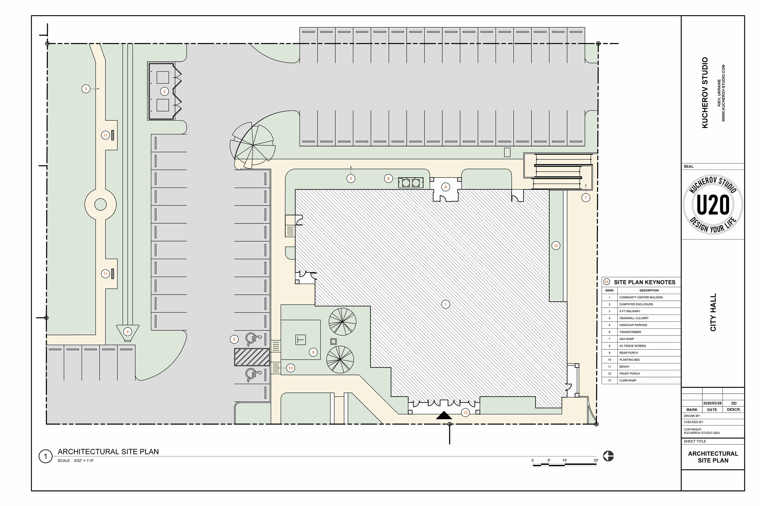 Architectural site plan - View 20