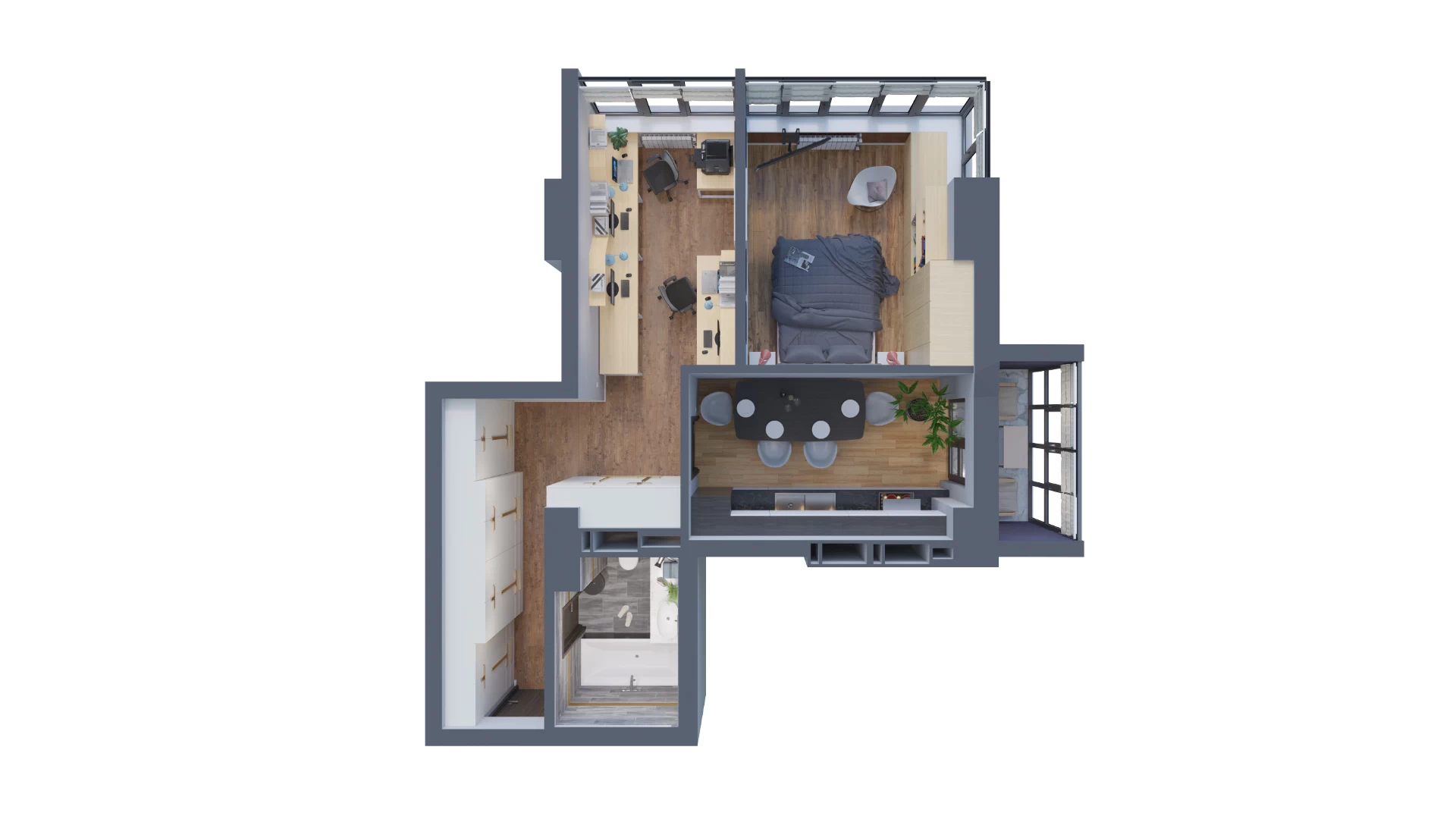 2D and 3D floor plans - View 8
