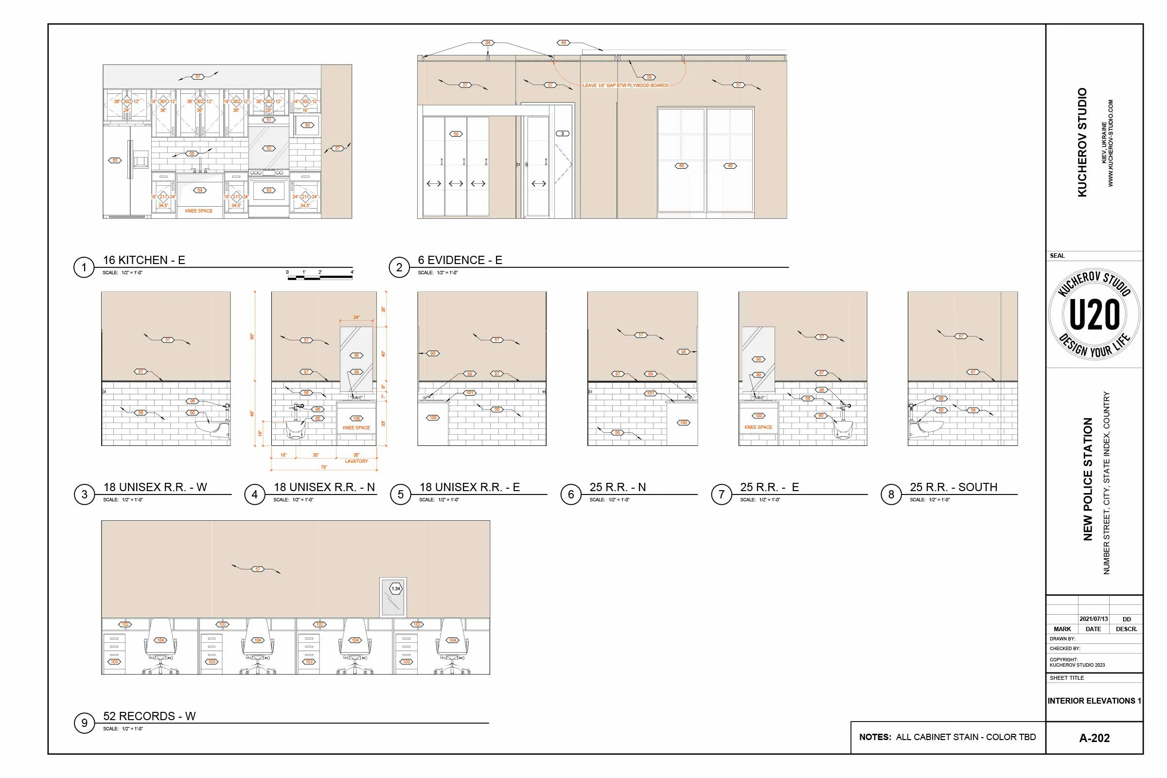 Building construction drawings - View 6