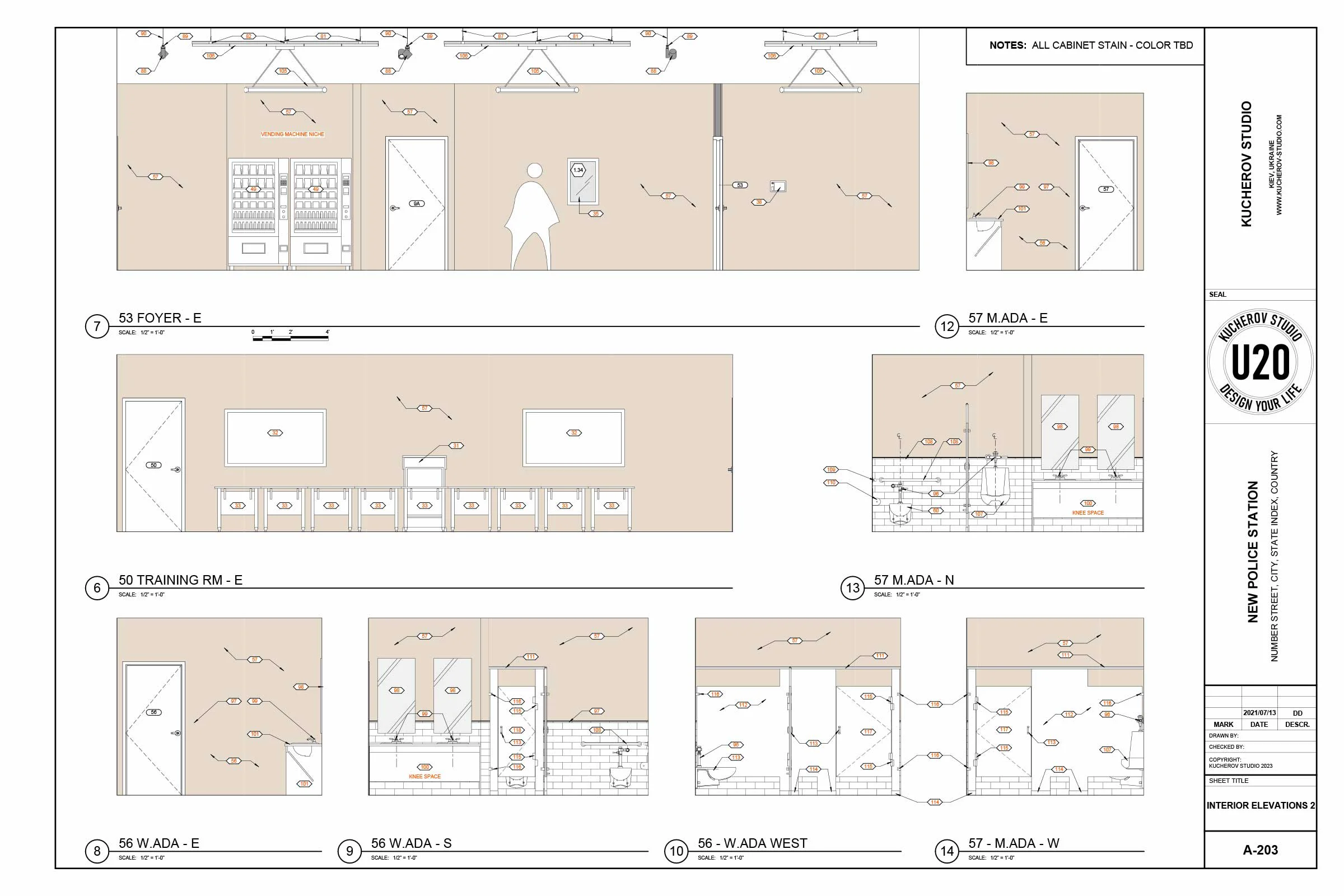 Building construction drawings - View 7