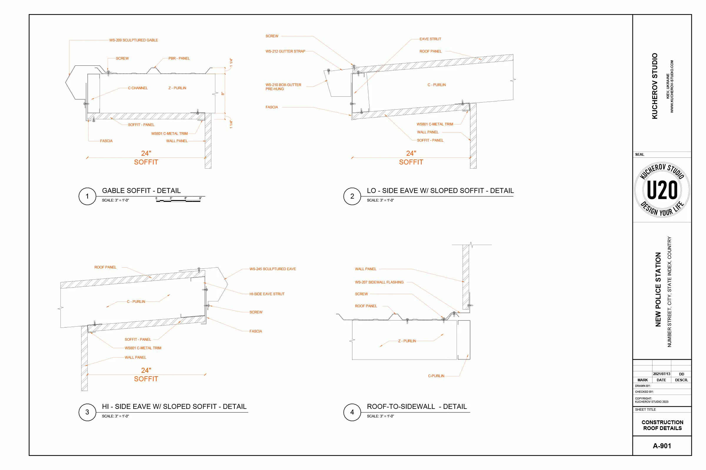 Building construction drawings - View 21